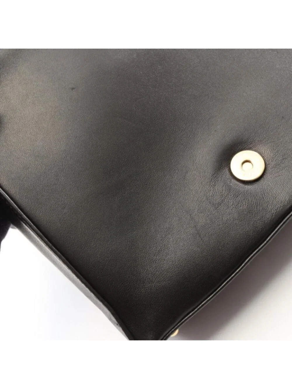Chanel Shoulder Bag Choco Bar Black Lambskin CC Logo